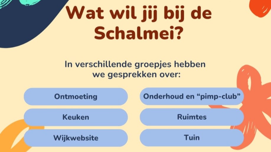 Bijeenkomst in De Schalmei over wijkcentrum en wijkwebsite