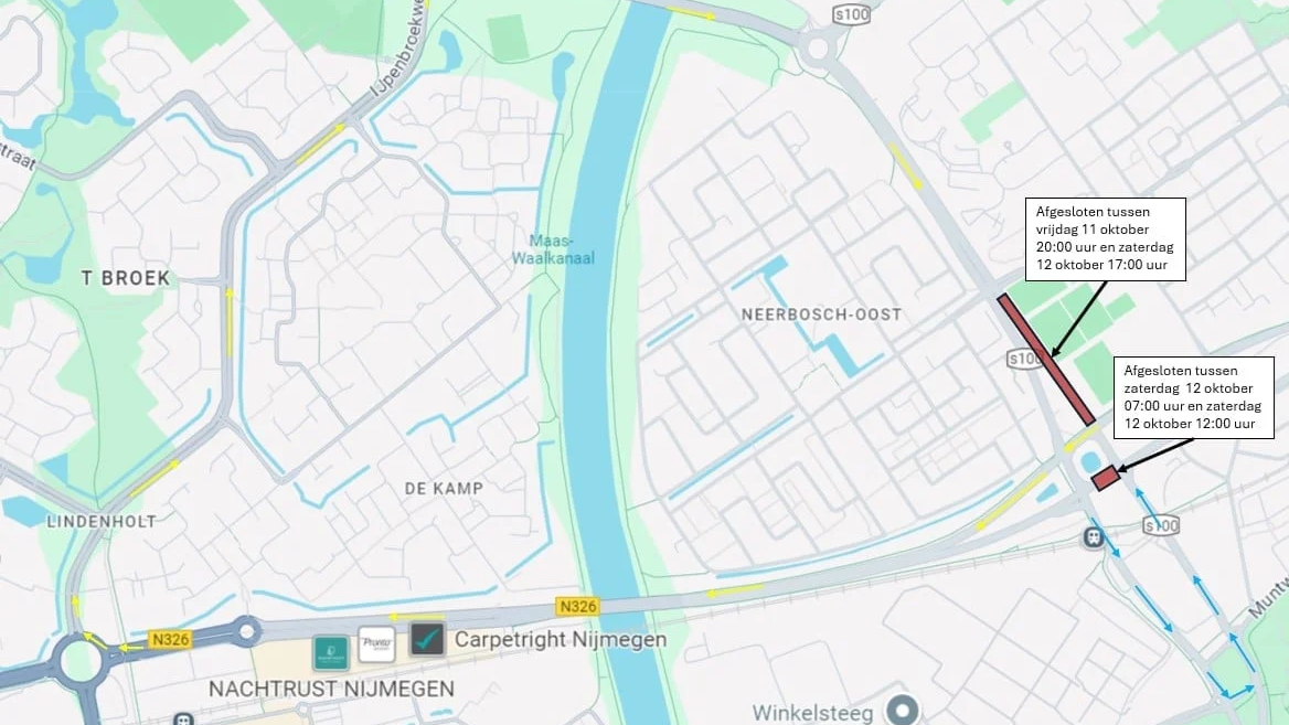 Wegafsluiting Nelson Mandelaplein