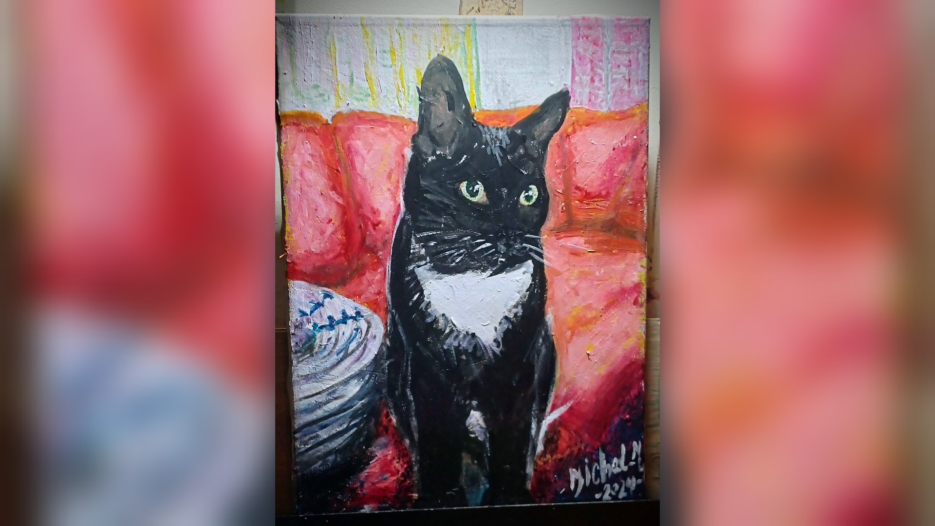 Kunstenaar Michel haalt inspiratie uit de wijk