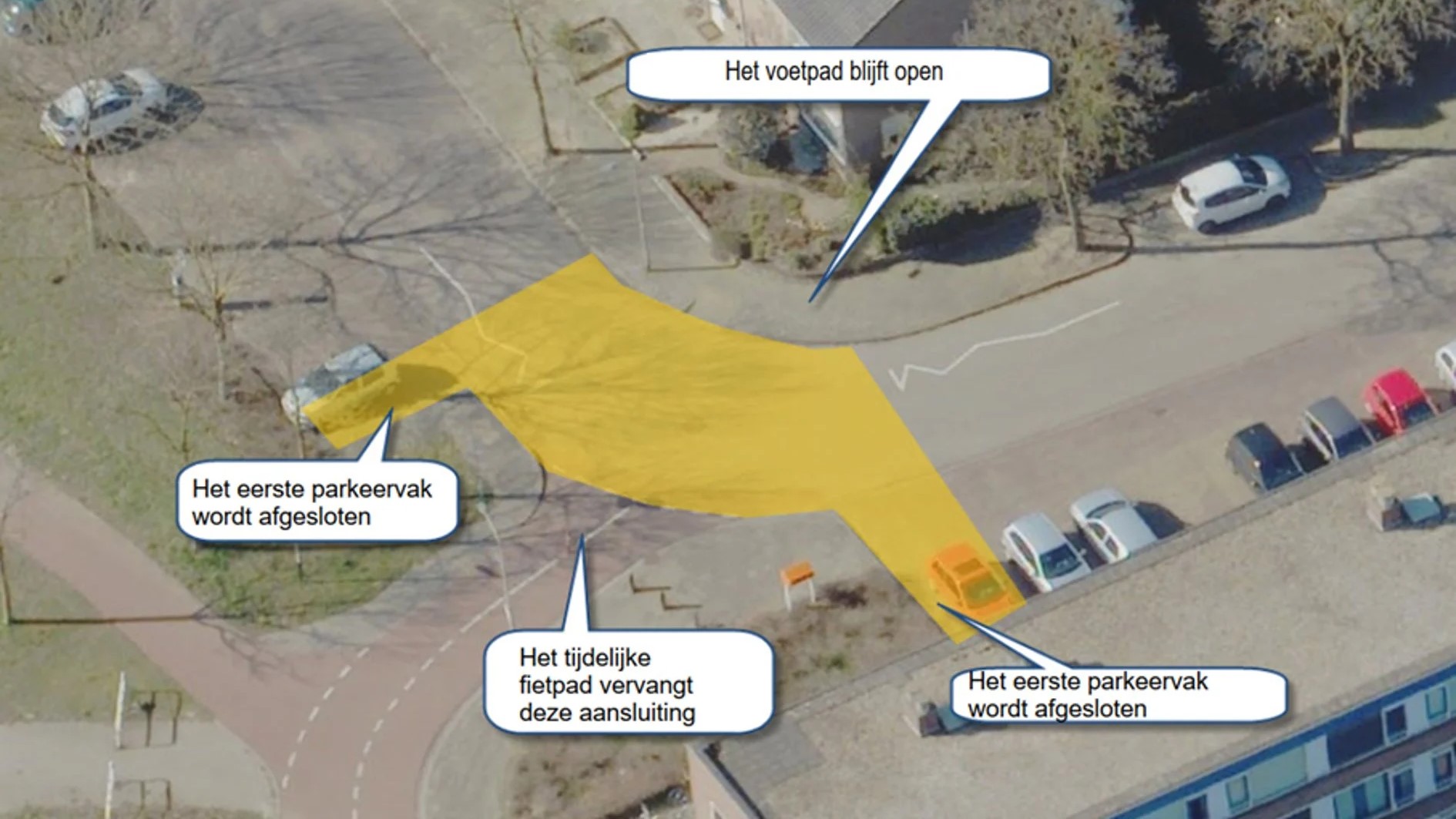 Deel Aubadestraat afgesloten