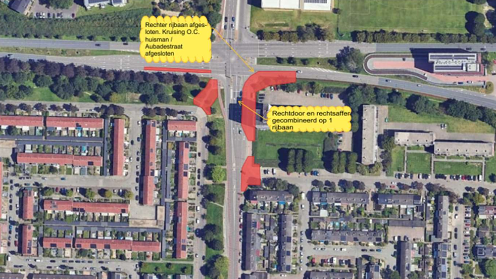 Omleidingen 14 – 27 april