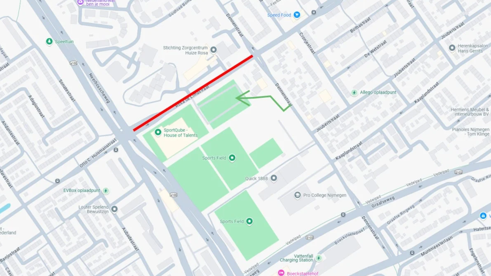 Rosa de Limastraat dicht voor nieuw asfalt