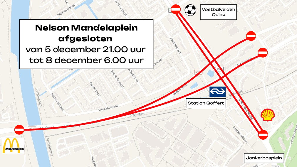 Herinnering: Nelson Mandelaplein dicht