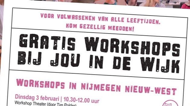 Gratis workshops deze week